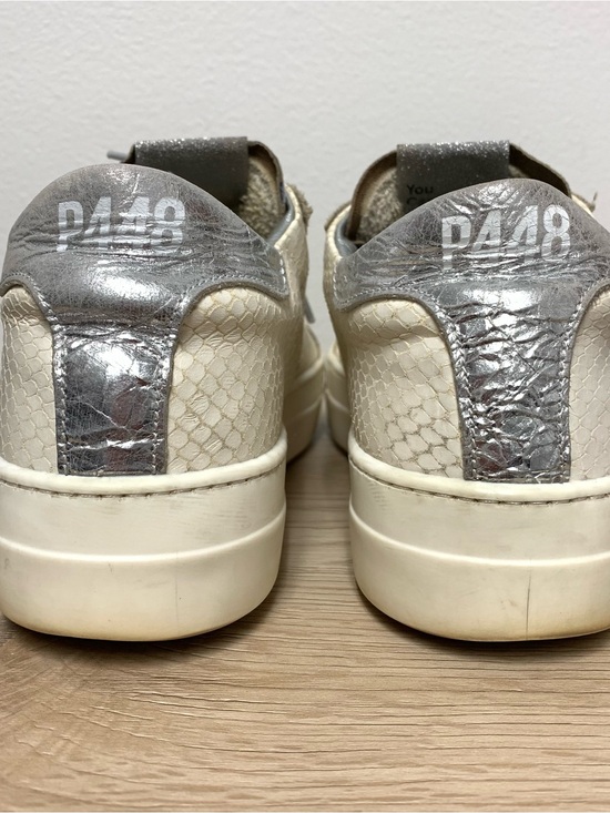 Thea Leopard/Silver - Women P448 Thea Python Roccia Leopard Animal Print Platform Sneakers Size 40 EU / 9 US